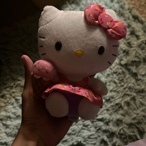 Hello kitty ice cream plush